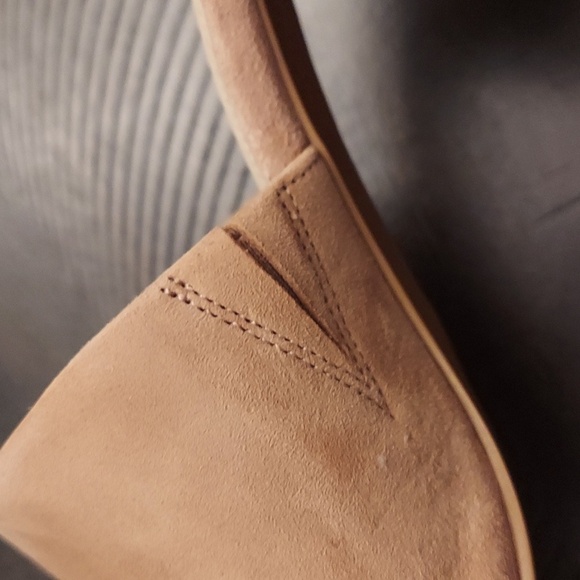 COLE HAAN Womens Daina Suede Leather Stacked Heel Slip On Open Toe Sandals - Picture 10 of 12